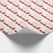 Liebe ist Rote Rose von Patienten Geschenkpapier (Ecke)