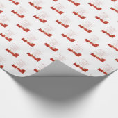 Liebe ist Rote Rose von Patienten Geschenkpapier (Ecke)