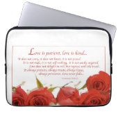 Liebe ist Rote Rose von Patienten Laptopschutzhülle (Vorderseite)