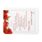 Liebe ist Rote Rose von Patienten Magnet (Horizontal)