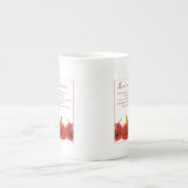 Liebe ist Rote Rose von Patienten Porzellantasse (Vorderseite)