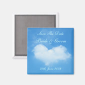 Liebe ist Save the Date in der Luft Magnet (Vorderseite/Rückseite)