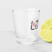 Liebe ist Scheiße Schnapsglas (Links)