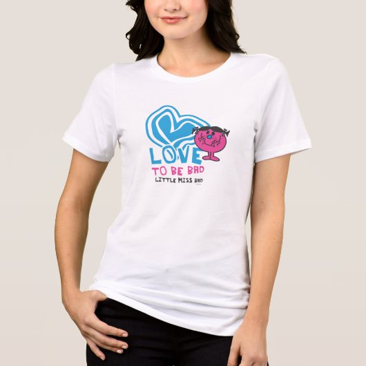 Liebe ist schlecht | Deformiertes Herz Tri-Blend Shirt (Vorderseite)