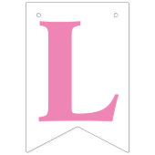 LIEBE IST SCHNELL! PINK FEIERDECOR WIMPELKETTE (Zweite Fahne)