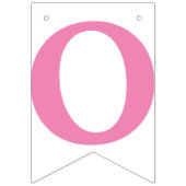 LIEBE IST SCHNELL! PINK FEIERDECOR WIMPELKETTE (Dritte Fahne)