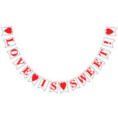 LIEBE IST SCHNELL! WEDING SIGN DECOR WIMPELKETTE (Alle)