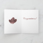 Liebe ist Schrift Hochzeit Glückwunsch Karte (Innenseite)