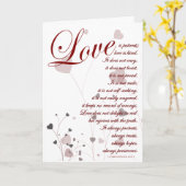 Liebe ist Schrift Hochzeit Glückwunsch Karte (Gelbe Blume)