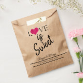 LIEBE IST SCHWEET WEDT GÄSTEGAST BAG GESCHENKTÜTCHEN (Versiegelt)
