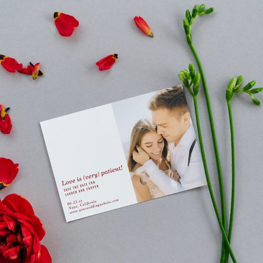 Liebe ist sehr geduldig Moderne Hochzeit retten da