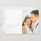 Liebe ist sehr geduldig Moderne Hochzeit retten di (Vorderseite)