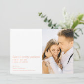 Liebe ist sehr geduldig Moderne Hochzeit retten di (Stehend Vorderseite)