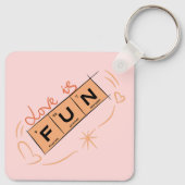 Liebe ist Spaß Schlüsselanhänger (Rückseite)