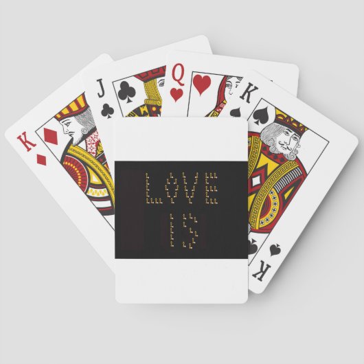 Liebe ist spielkarten (Rückseite)