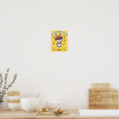 LIEBE IST STÄRKER ALS HASS HASENPLAKAT POSTER (Küche)