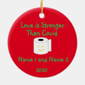 Liebe ist stärker als Personalisierte Ornamente de (Hinten)