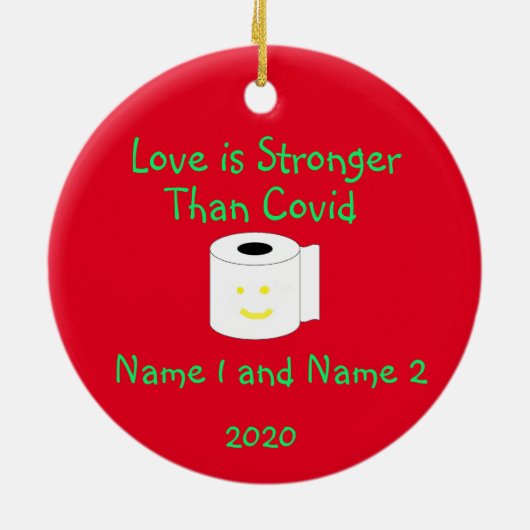 Liebe ist stärker als Personalisierte Ornamente de (Hinten)