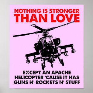 Liebe ist starkes lustiges Plakat-Zeichen Poster