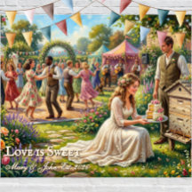 Liebe ist süß Biene Hochzeit Andenken Schild