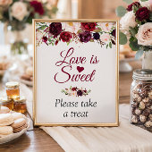 Liebe ist süß Bitte nehmen Sie eine Leckerei Burgu Poster