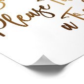 Liebe ist süß Bitte nehmen Sie eine Leckerei! Einf Poster (Ecke)