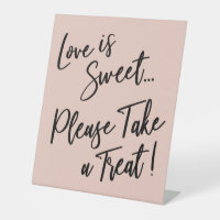 Liebe ist süß Bitte nehmen Sie eine Leckerei! Rosa