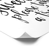 Liebe ist süß, bitte nehmen Sie eine Leckerei Rust Poster (Ecke)