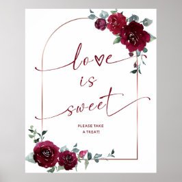 Liebe ist süß Bitte nehmen Sie eine Leckerei Unter Poster