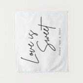 Liebe ist süß Bitte nehmen Sie eine Leckerei unter Wandteppich (Vorderseite)