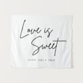 Liebe ist süß Bitte nehmen Sie eine Leckerei unter Wandteppich (Vorderseite (Horizontal))