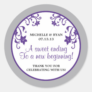 Liebe ist süß - Blume Runder Aufkleber