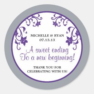 Liebe ist süß - Blume Runder Aufkleber