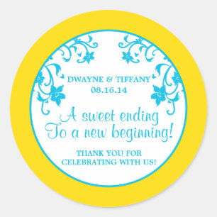 Liebe ist süß - Blume Runder Aufkleber