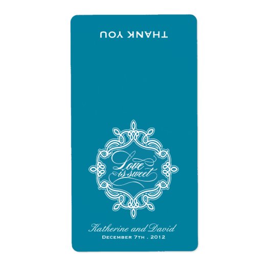 Liebe ist süß - Bonbonverpackungen Gastgeschenk Ho (Vorne)