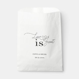 Liebe ist süß: Elegante Script-Hochzeit Geschenktütchen