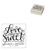 Liebe ist süß - Gastgeschenk Hochzeit Briefmarke p Gummistempel (Stempel)