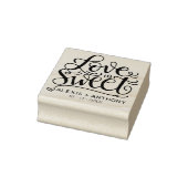 Liebe ist süß - Gastgeschenk Hochzeit Briefmarke p Gummistempel (Stempel)