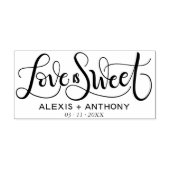 Liebe ist süß - Gastgeschenk Hochzeit Briefmarke p Gummistempel (Prägung)