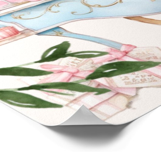 Liebe ist süß | Hochzeitsdessert Poster (Ecke)