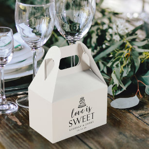 Liebe ist süß Hochzeitstorte Geschenkschachtel
