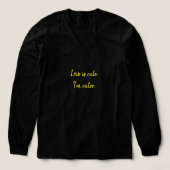 Liebe ist süß. Ich bin süßer. Tri-Blend Shirt (Design Vorderseite)