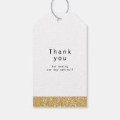 "Liebe ist süß" moderne Kalligraphie-Gastgeschenk  Geschenkanhänger (Rückseite)