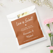 Liebe ist süß-moderne Terrakotta Hochzeit Geschenktütchen (Versiegelt)