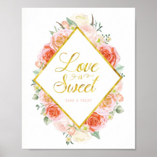 Liebe ist süß nehmen eine Leckerei (8x10) Poster