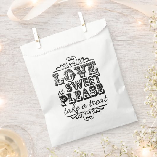 Liebe ist süß, nehmen Sie bitte eine Leckerei! Hoc Geschenktütchen (Ausgeschnitten)