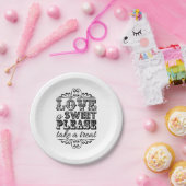 Liebe ist süß, nehmen Sie bitte eine Leckerei! Pap Pappteller (Party)