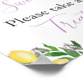 Liebe ist süß, nehmen Sie eine Leckerei Brautparty Poster (Ecke)