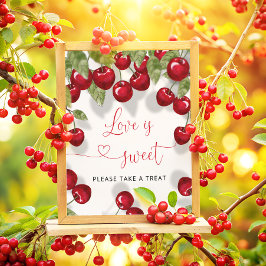 Liebe ist süß Nehmen Sie eine Leckerei Brautparty Poster