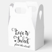 Liebe ist süß Nehmen Sie eine Leckerei Custom Wedd Geschenkschachtel (Geöffnet)